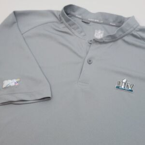 NFL Super Bowl LIV Kansas City Chiefs‎ Champions Large Gray Men Shirt Henley